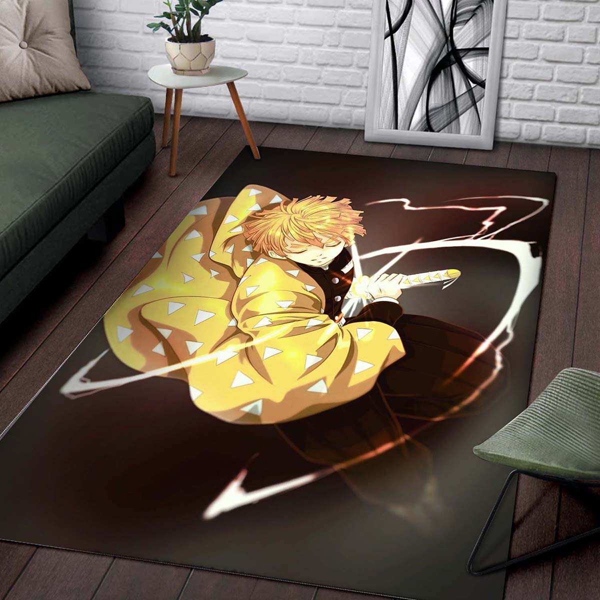 Demon Slayer Zenitsu Agatsuma 6 Teppich 2