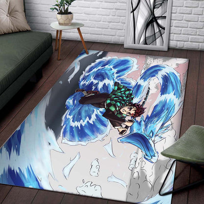 Demon Slayer Tanjiro Water Breathing Teppich 2