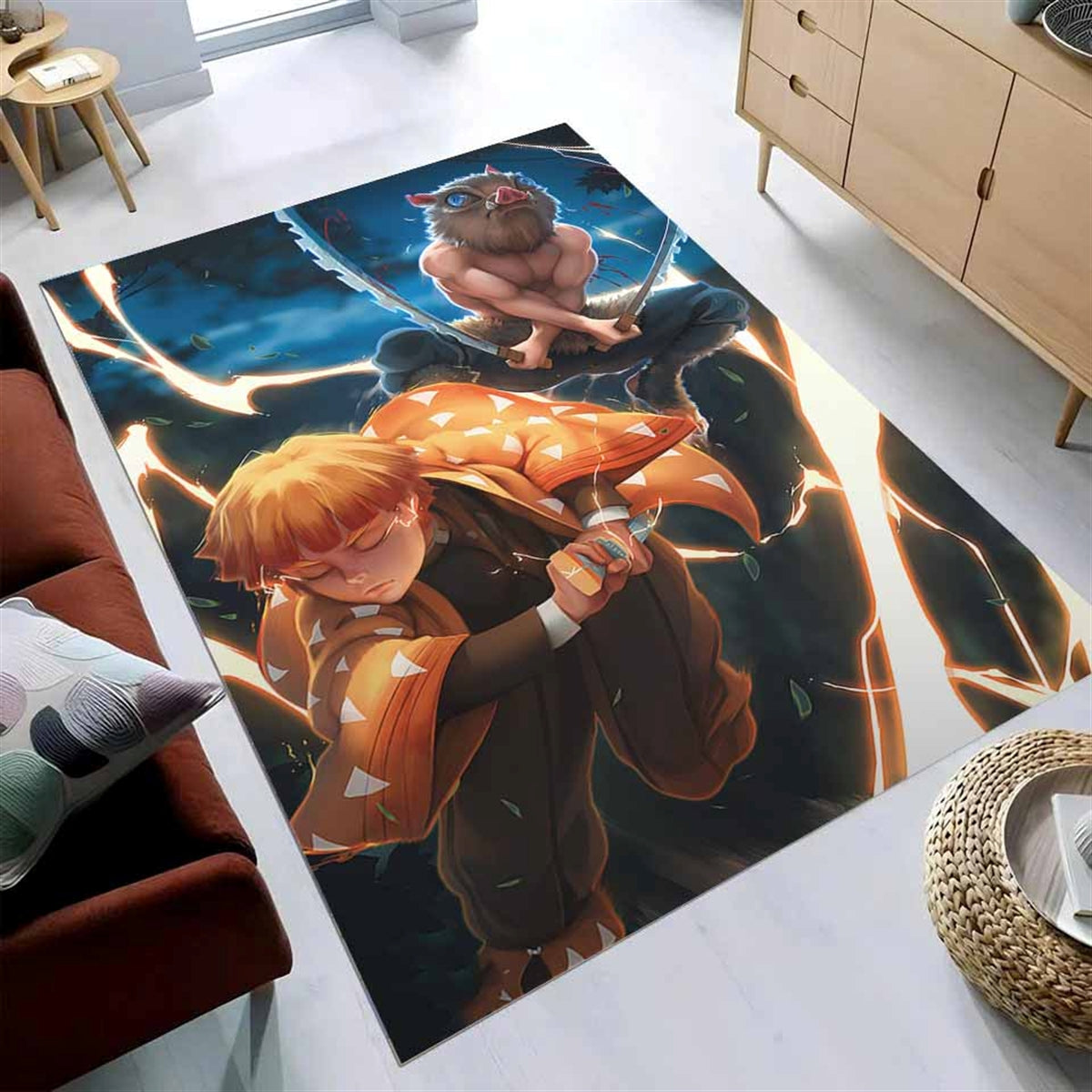 Demon Slayer Zenitsu And Inosuke Teppich