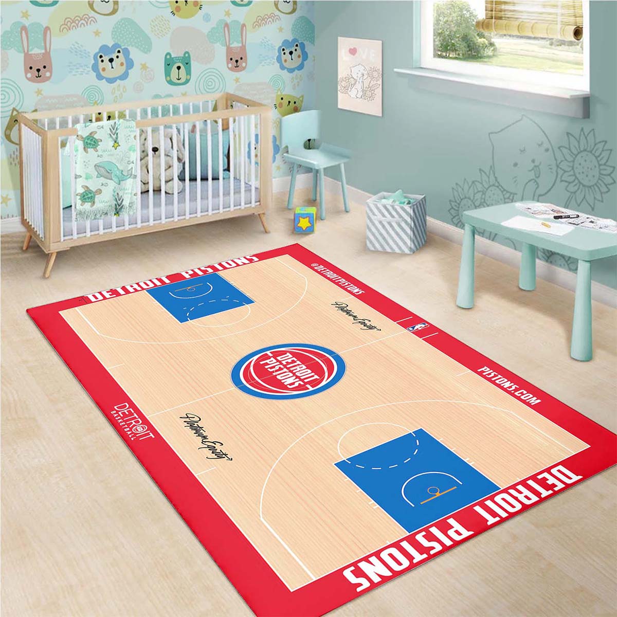 Detroit Pistons Basketballmannschaft Teppich 3