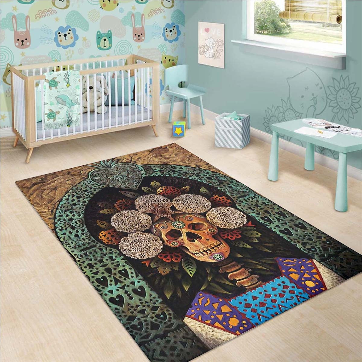 Dia De Muertos Madonna Hm040914m Teppich