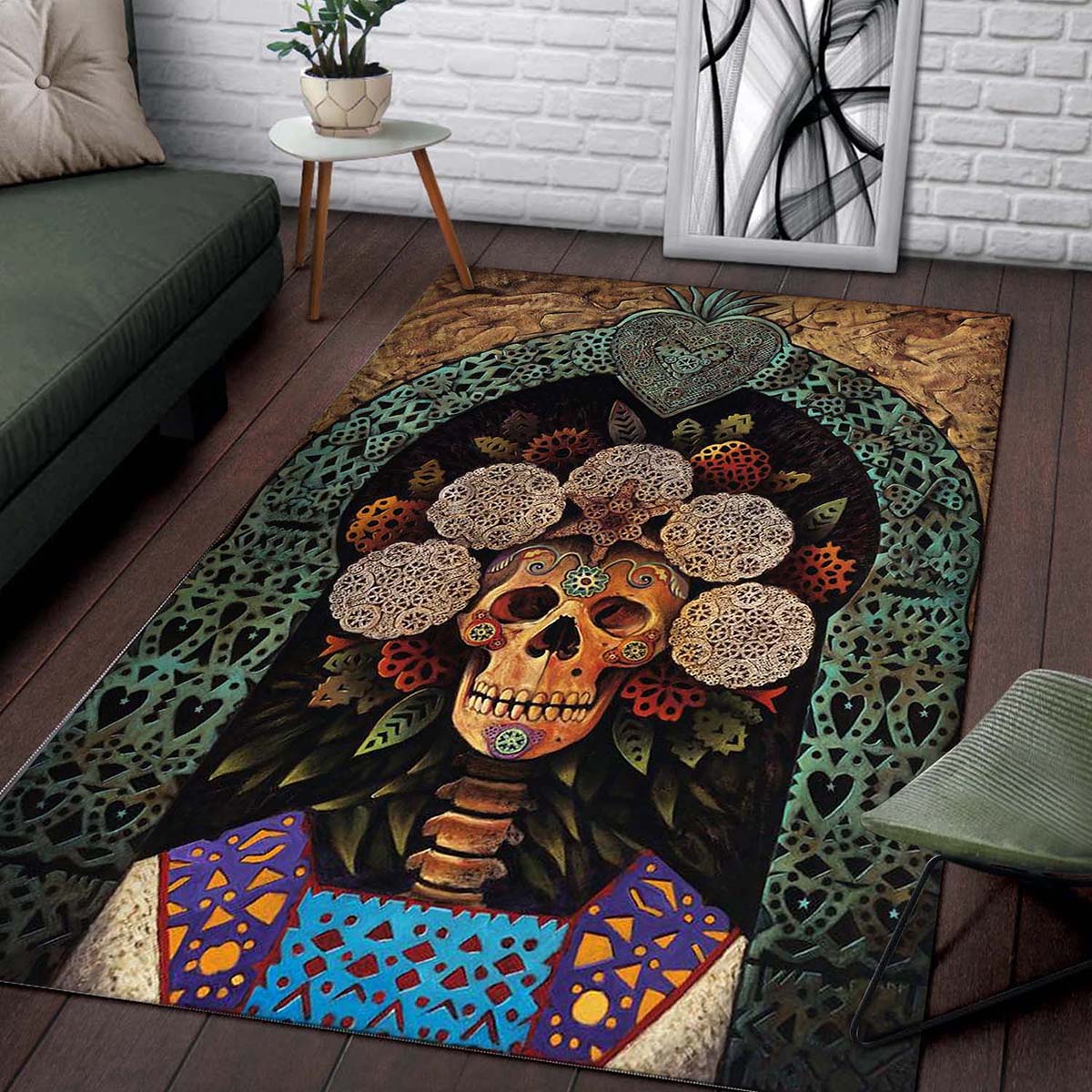 Dia De Muertos Madonna Hm040914m Teppich 2