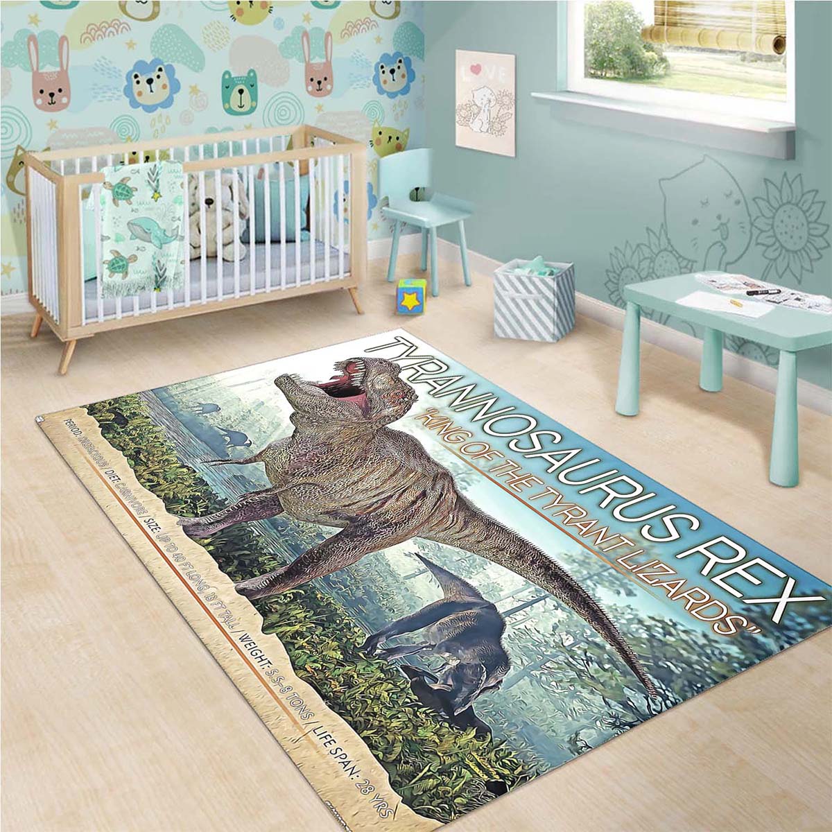 Dinosauriers T Rex Teppich 3