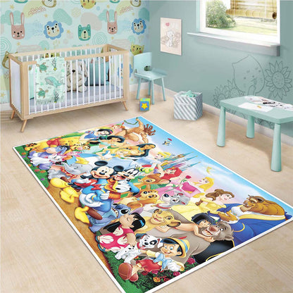 Disney All Characters All Princesses Mickey Mouse Teppich 3