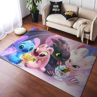 Disney Stitch Family Teppich