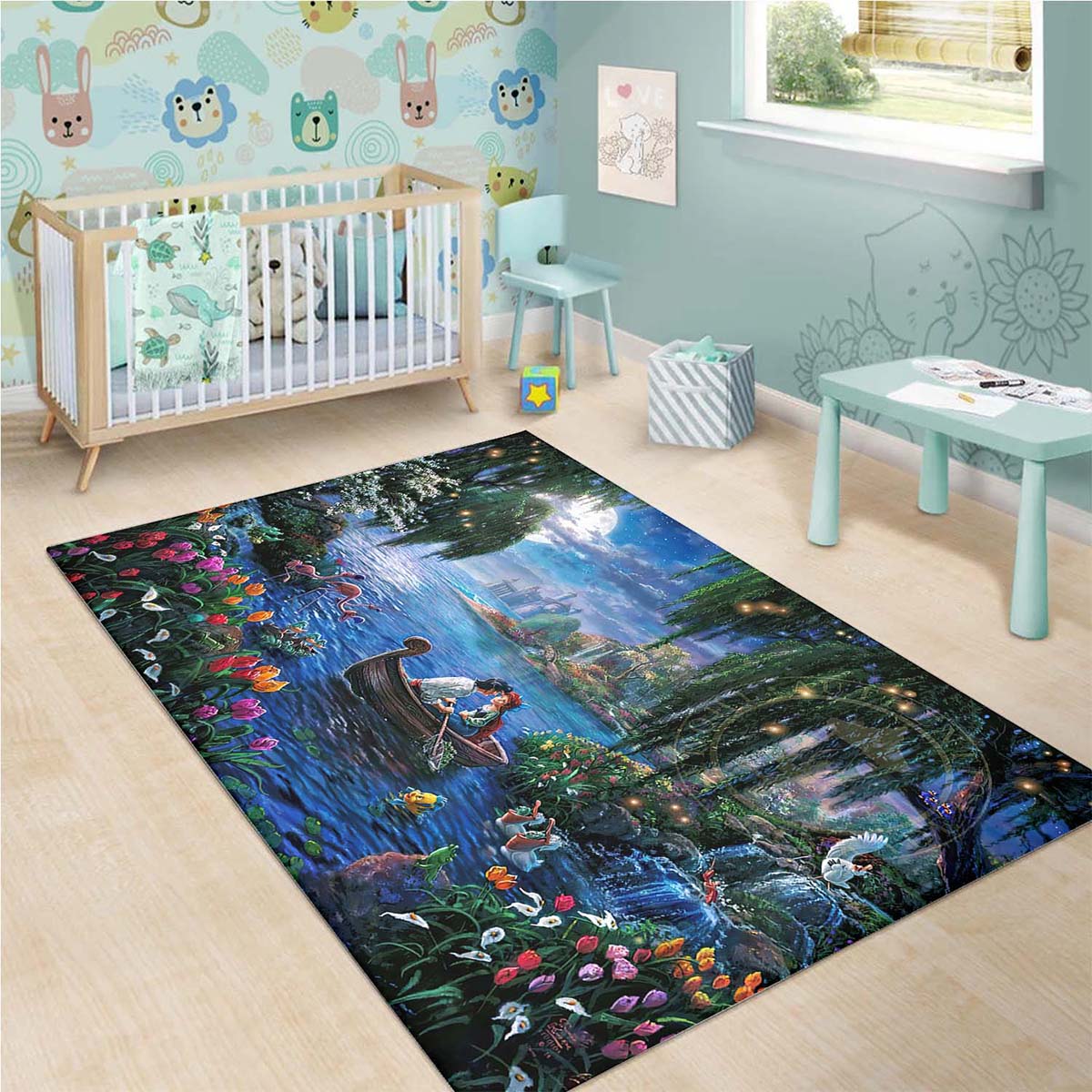 Disney The Little Mermaid Ariel Prince Eric Teppich 3