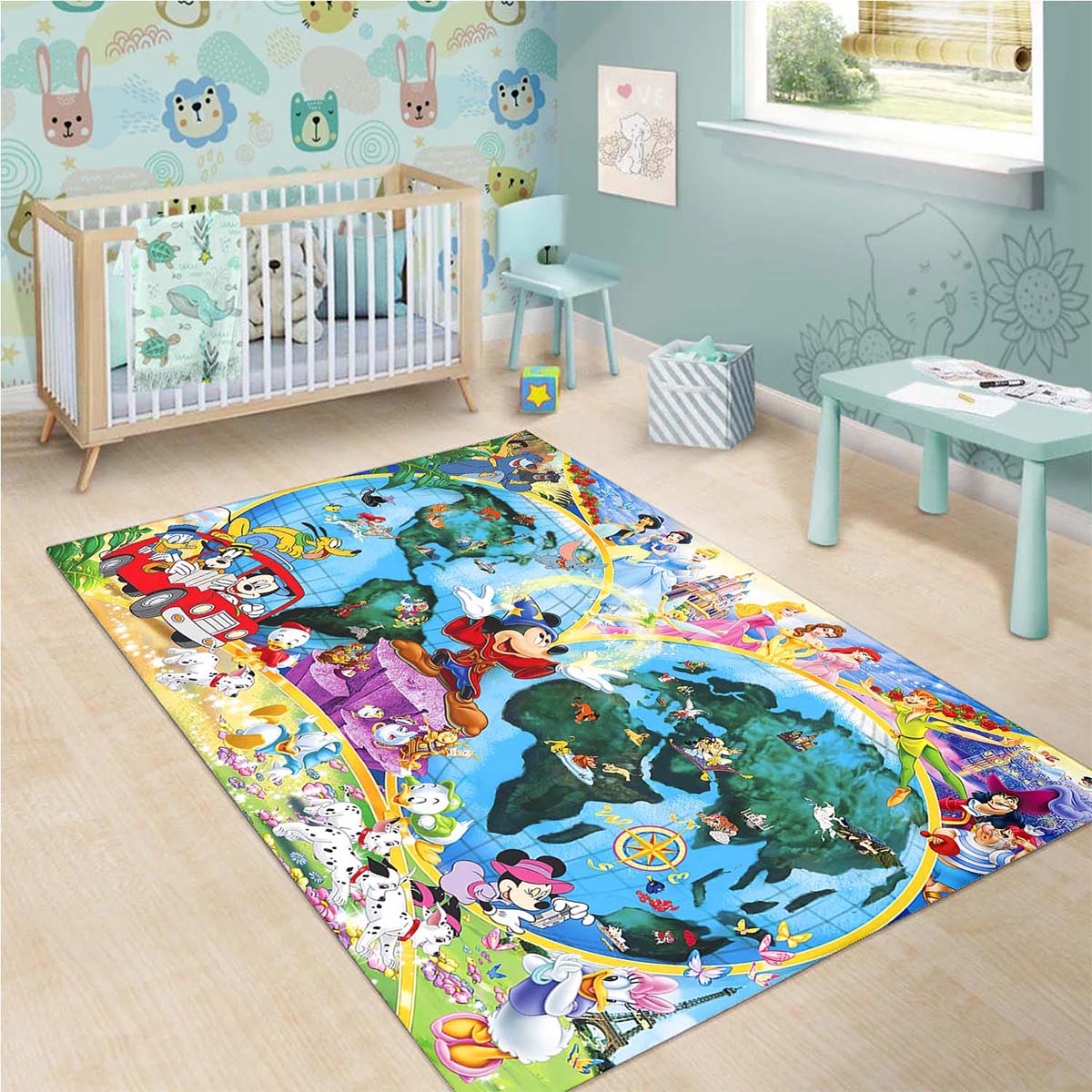 Disney World Map 19121121 Teppich 3
