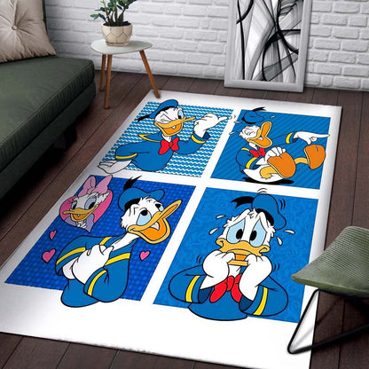 Donald Duck Full Face Funny Walt Disney Cartoon Ver2 Teppich 2