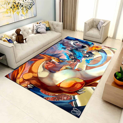 Drachen Pokmon Kampf Dragon Pokemons Fight Teppich 2