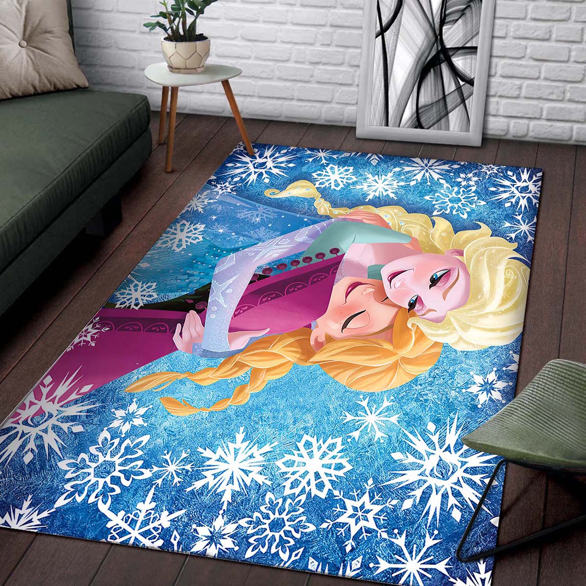 Elsa And Anna Wohnzimmer Dekor Disney Movies Teppich 2