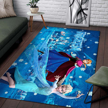 Elsa & Anna Disney Princess Cartoon Teppich 2