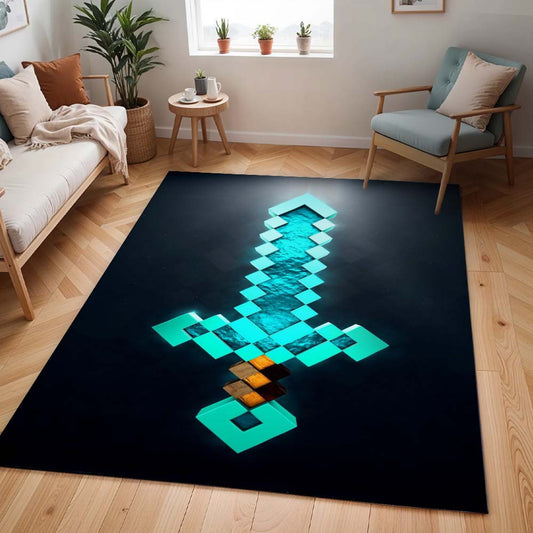 Verzaubertes Diamantschwert Minecraft Teppich - TOK