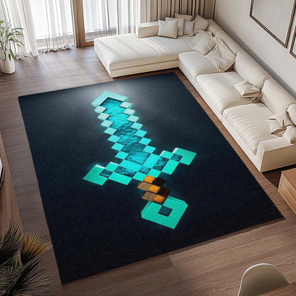 Verzaubertes Diamantschwert Minecraft Teppich - TOK 2