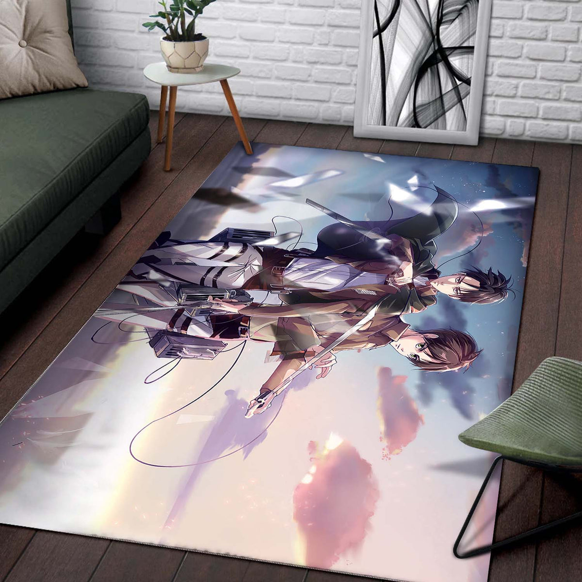 Eren Yeager Levi Teppich 2