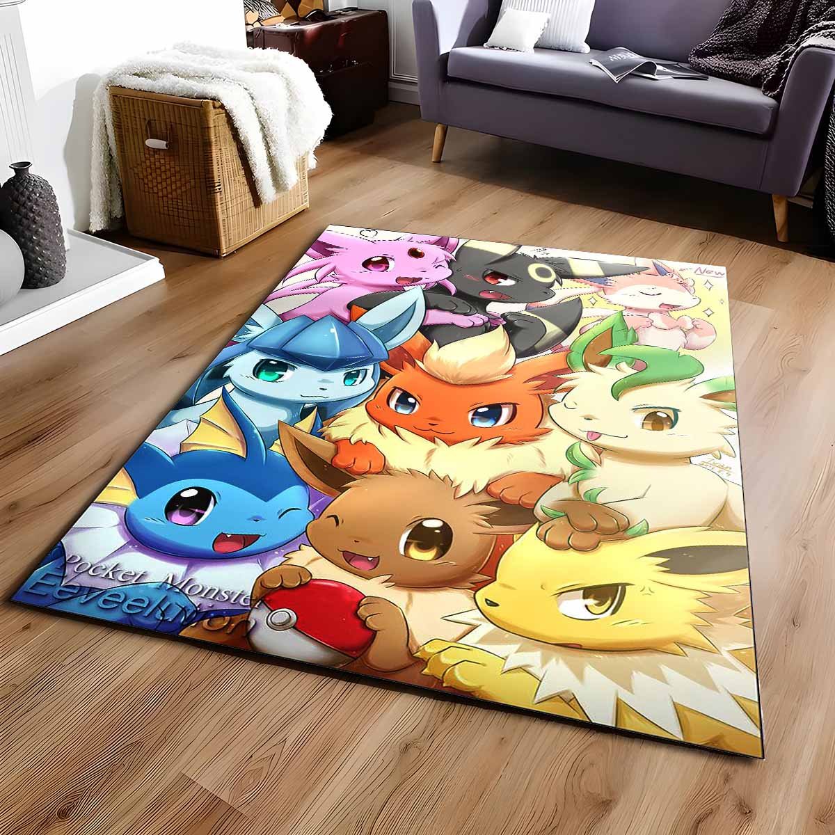 Evoli Entwicklung Pokmon Eevee Evolution Pokemon 4 Teppich