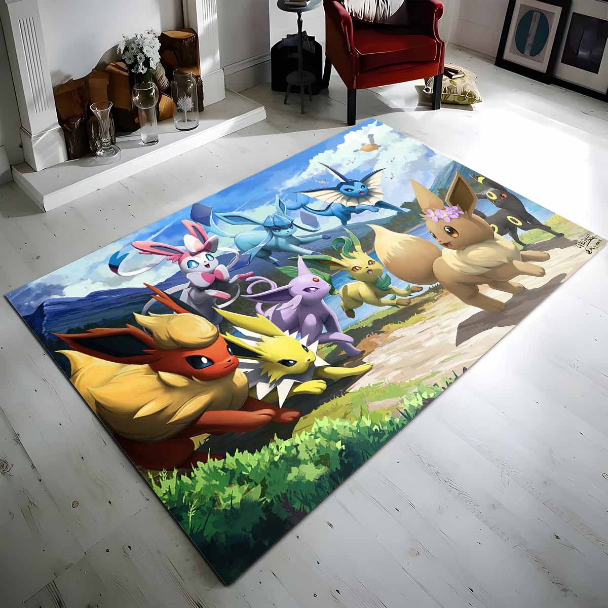 Evoli Entwicklung Pokmon Eevee Evolution Pokemon 8 Teppich