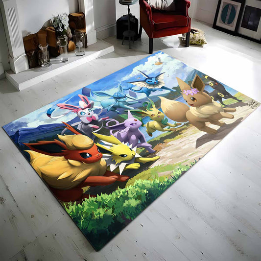 Evoli Entwicklung Pokmon Eevee Evolution Pokemon 8 Teppich