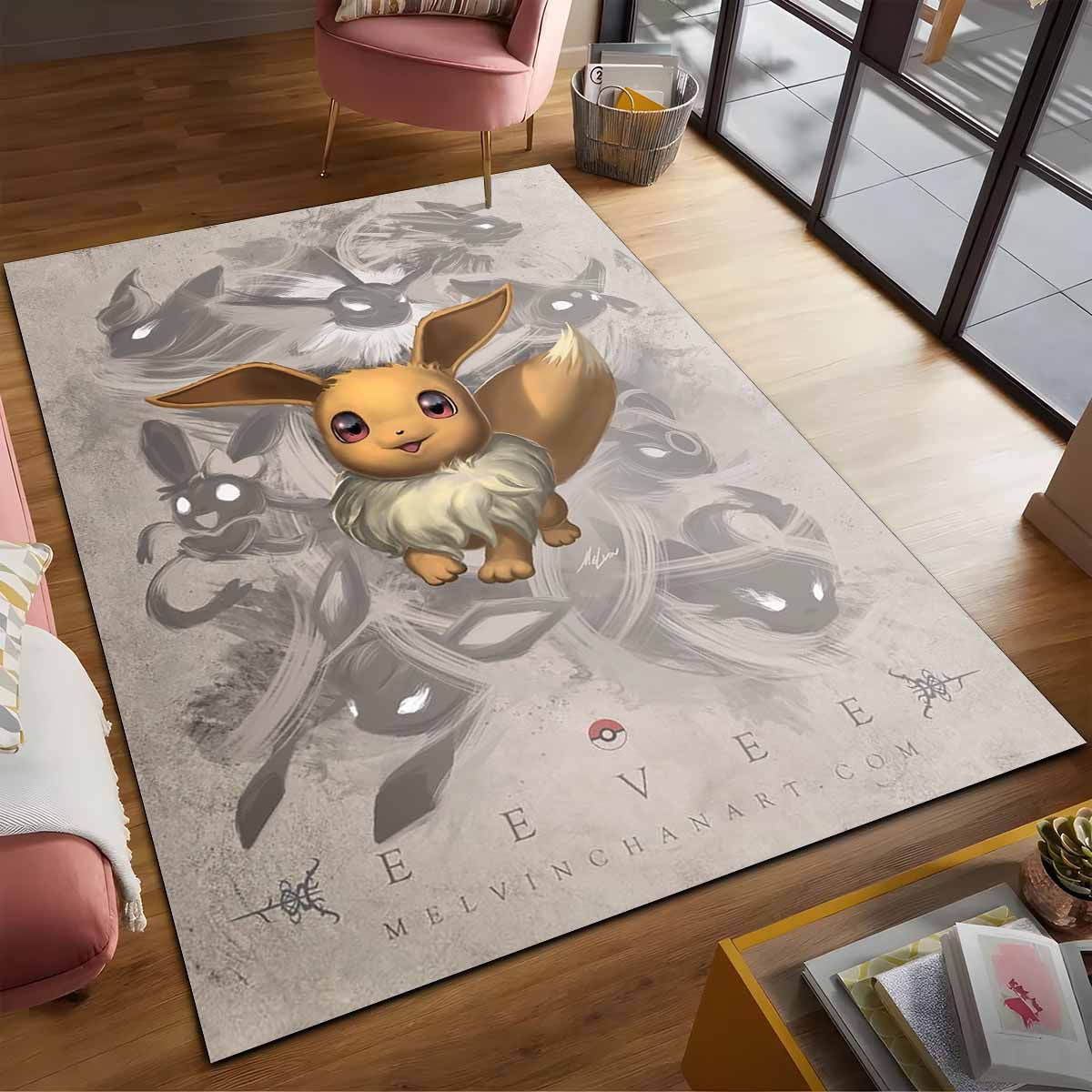 Evoli Pokmon Eevee Pokemon 3 Teppich 2