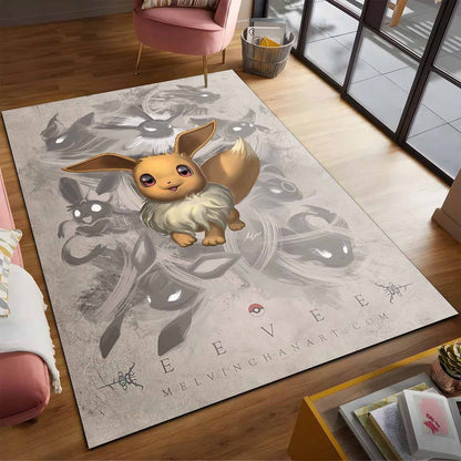 Evoli Pokmon Eevee Pokemon 3 Teppich 2