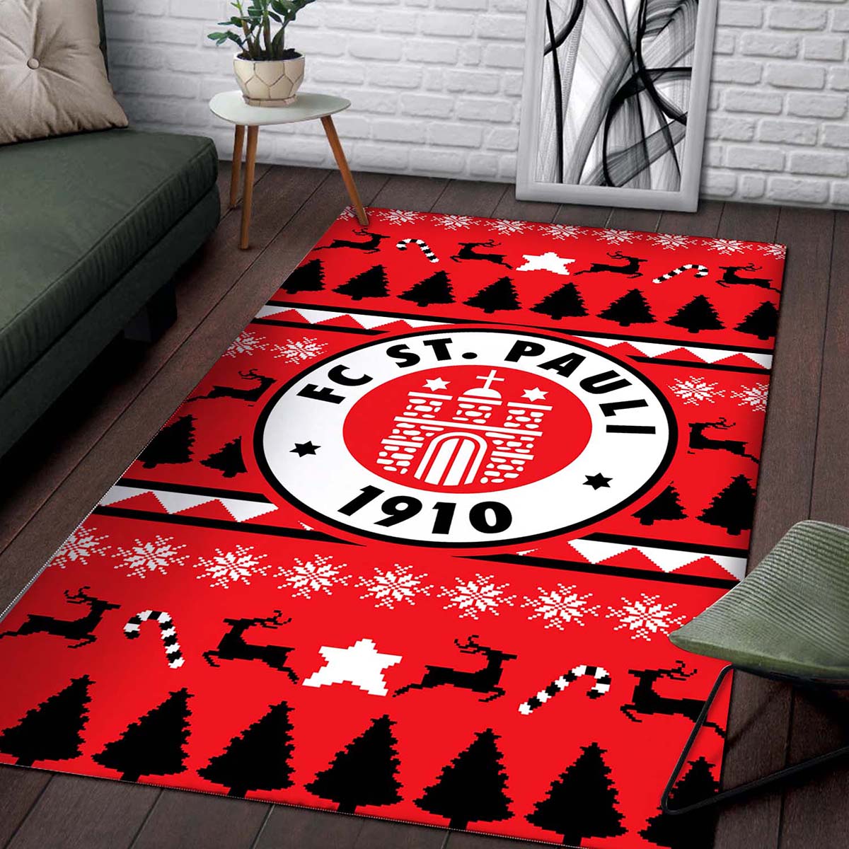 Fc Stpauli Christmas Teppich 2