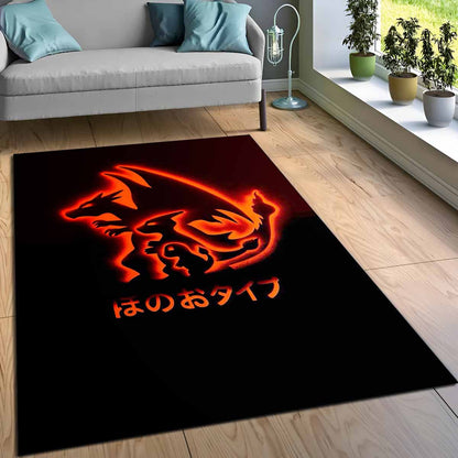 Feuer Glurak Pokmon Fire Charizard Pokemon 2 Teppich 3