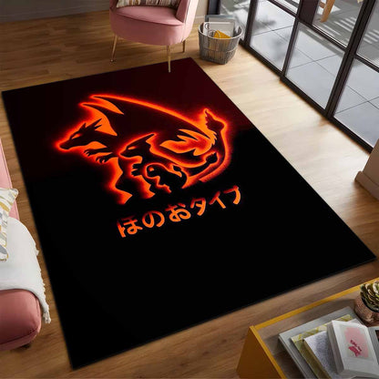 Feuer Glurak Pokmon Fire Charizard Pokemon 2 Teppich 2