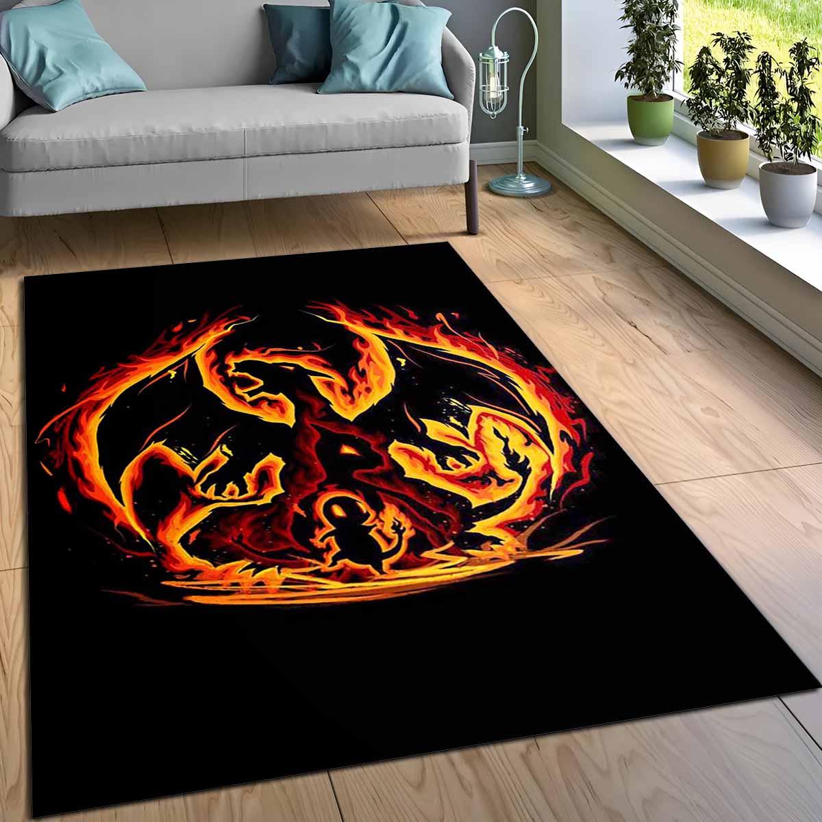 Feuer Glurak Pokmon Fire Charizard Pokemon Teppich 3