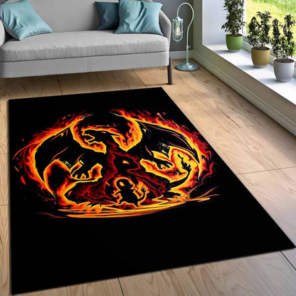 Feuer Glurak Pokmon Fire Charizard Pokemon Teppich 3