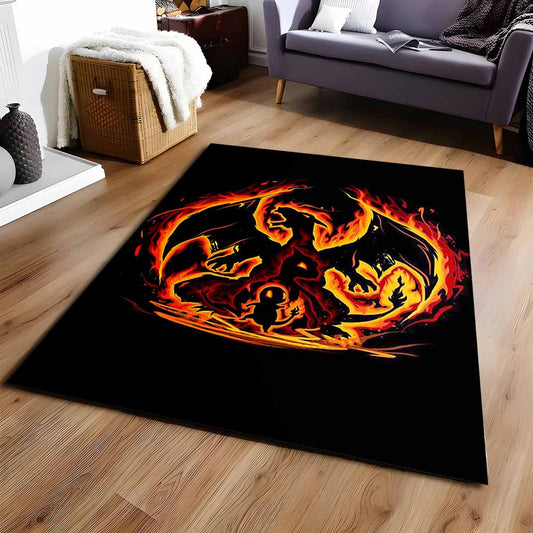 Feuer Glurak Pokmon Fire Charizard Pokemon Teppich