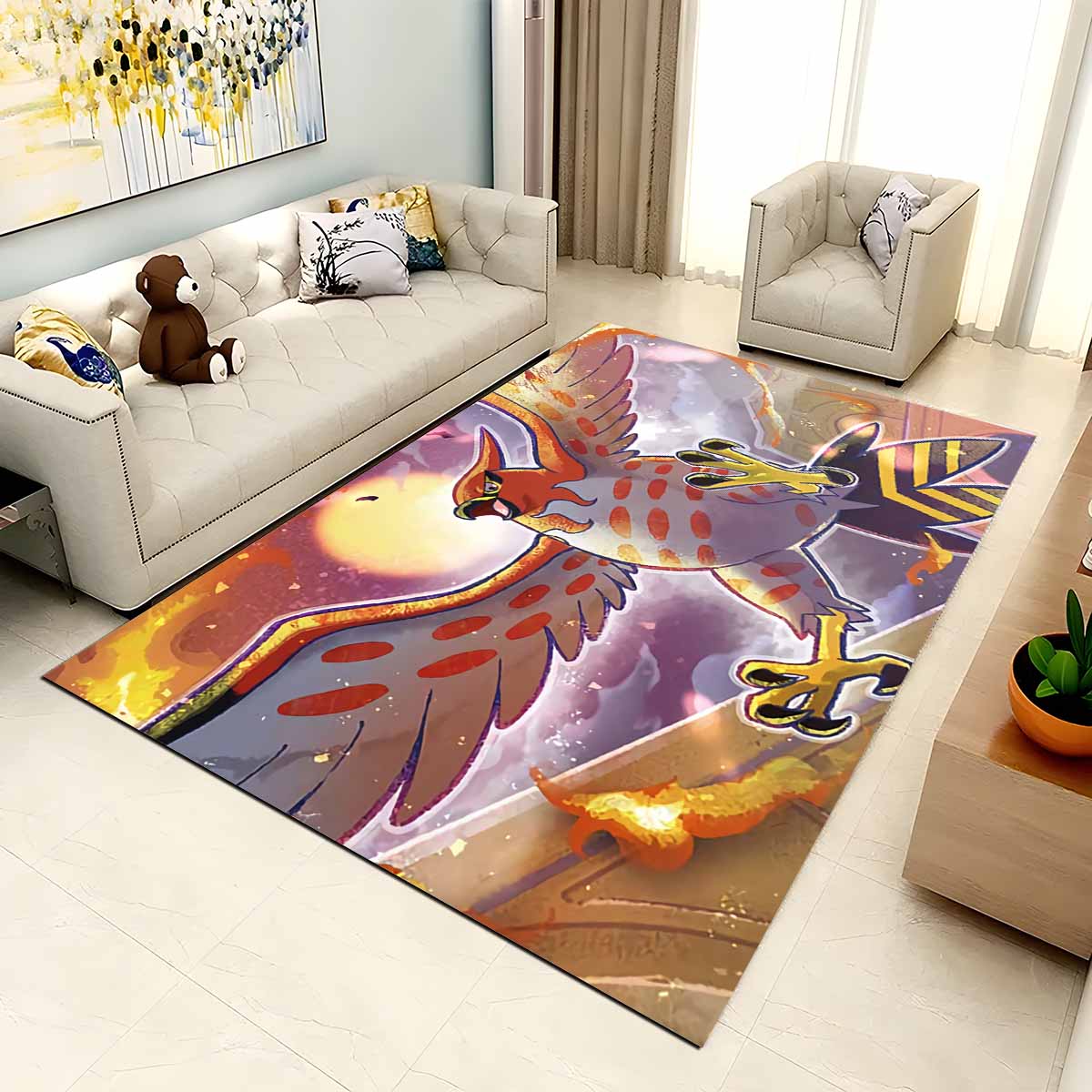 Fiaro Pokmon Talonflame Pokemon 2 Teppich 2