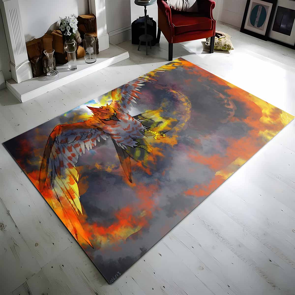 Fiaro Pokmon Talonflame Pokemon 6 Teppich