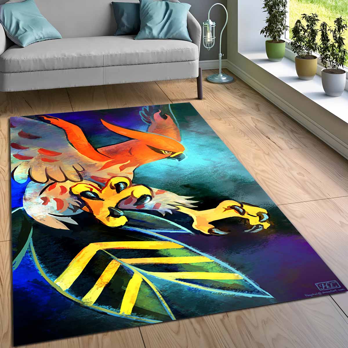 Fiaro Pokmon Talonflame Pokemon 8 Teppich 3