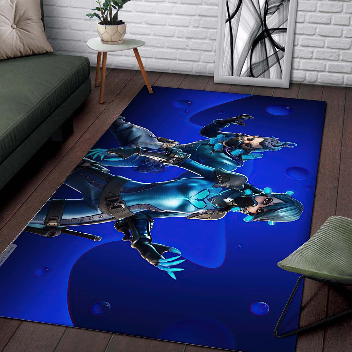 Fortnite Game Blue Crew Set Teppich 2