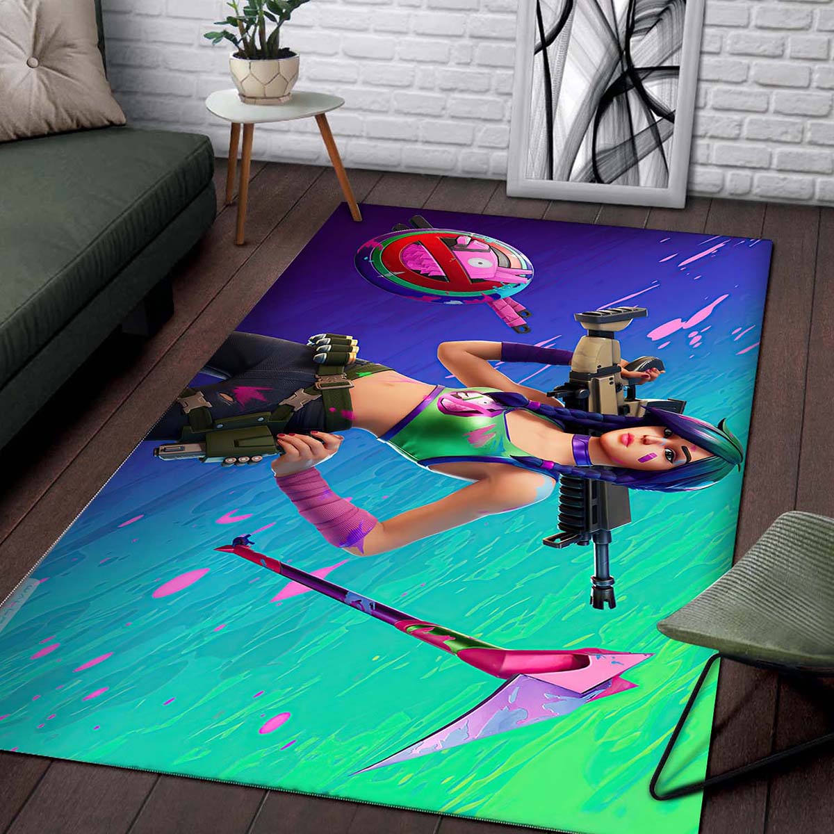 Fortnite Game Splatterella Skin Outfit Teppich 2
