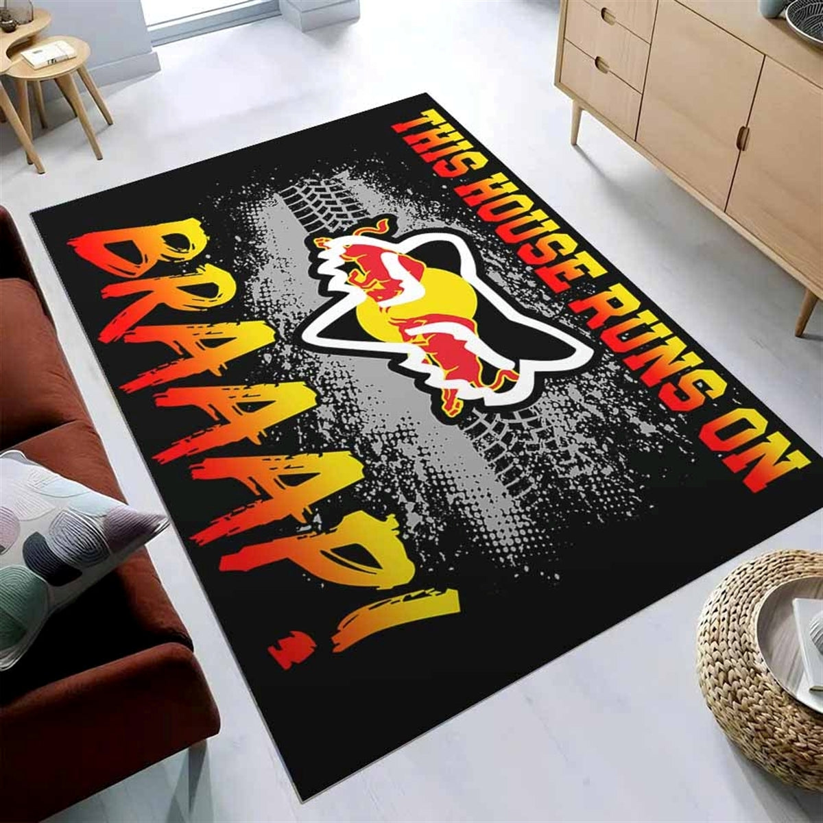 Fox Racing Red Bull Dieses Haus Luft Auf Braaap Teppich
