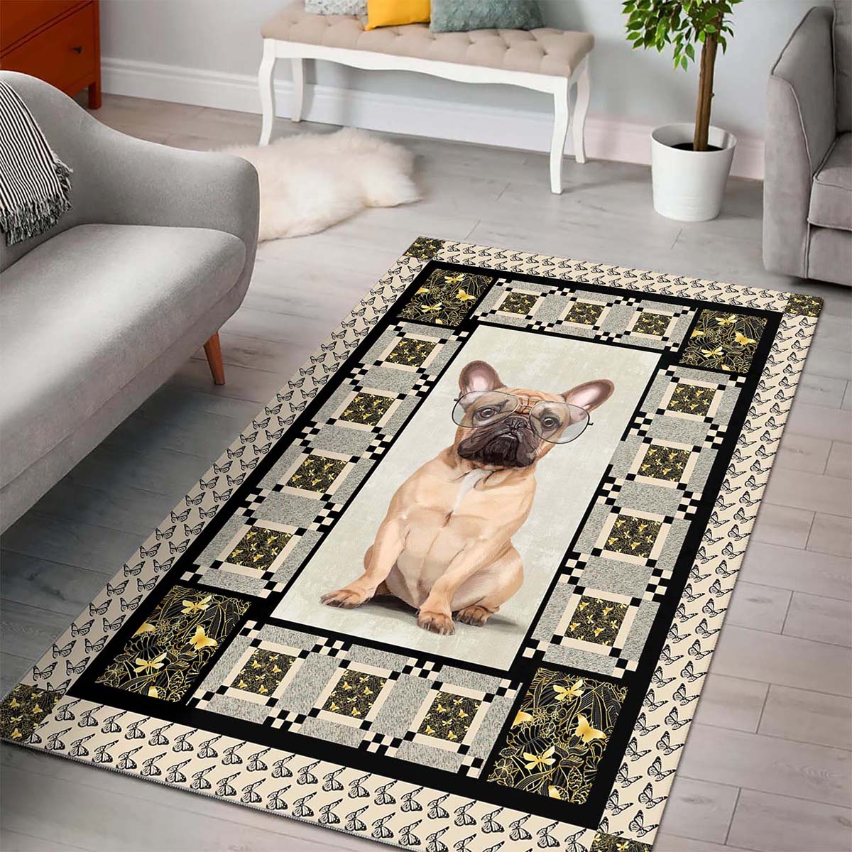 French Bulldog De2709055m Teppich 3