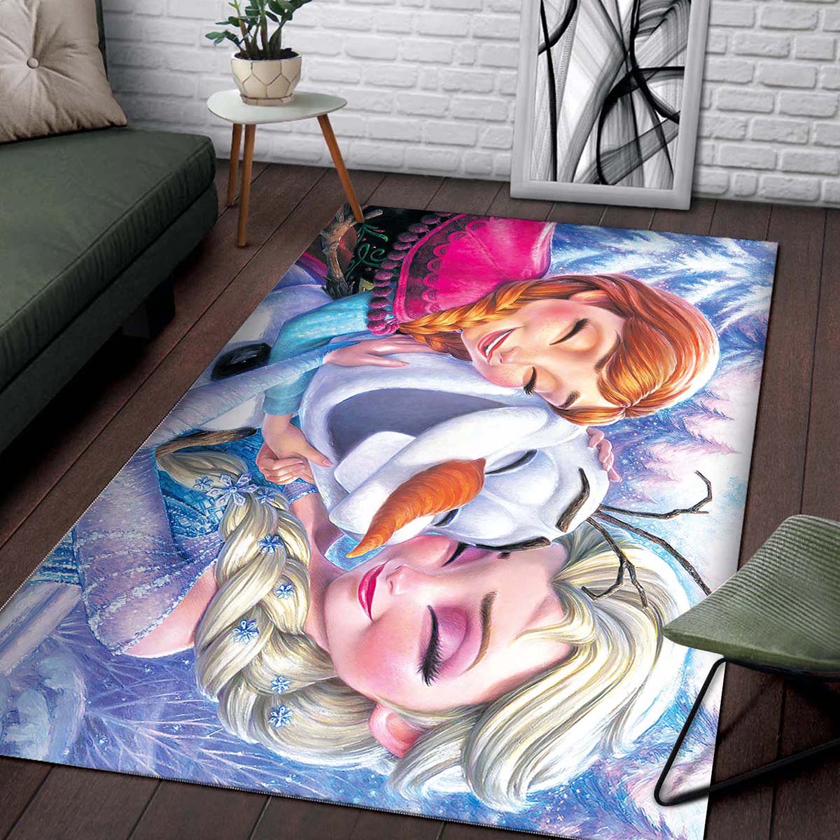 Gefrorene Elsa Anna Olaf Teppich 2