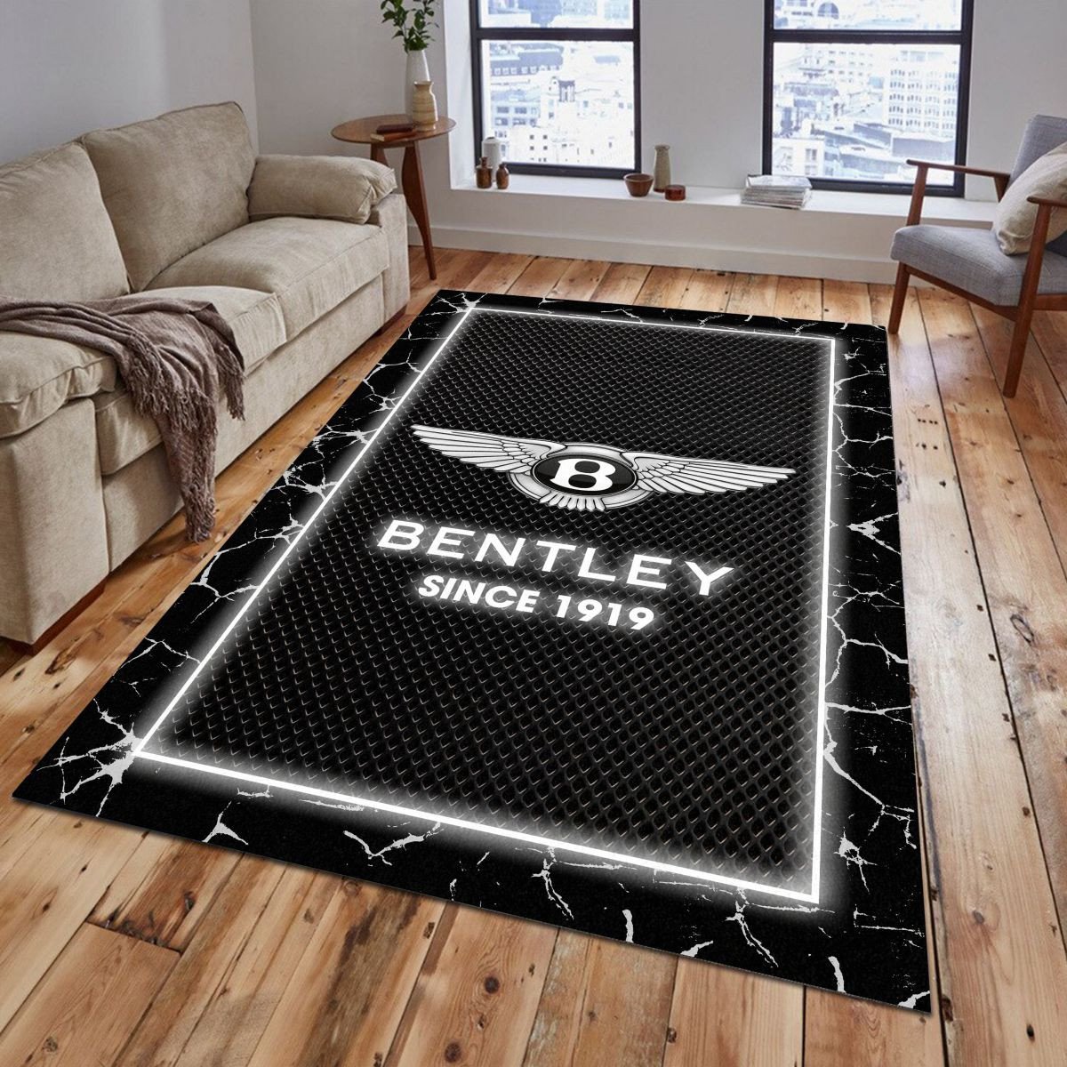 Bentley Teppich - Teppich mit Automotiv-Motiv