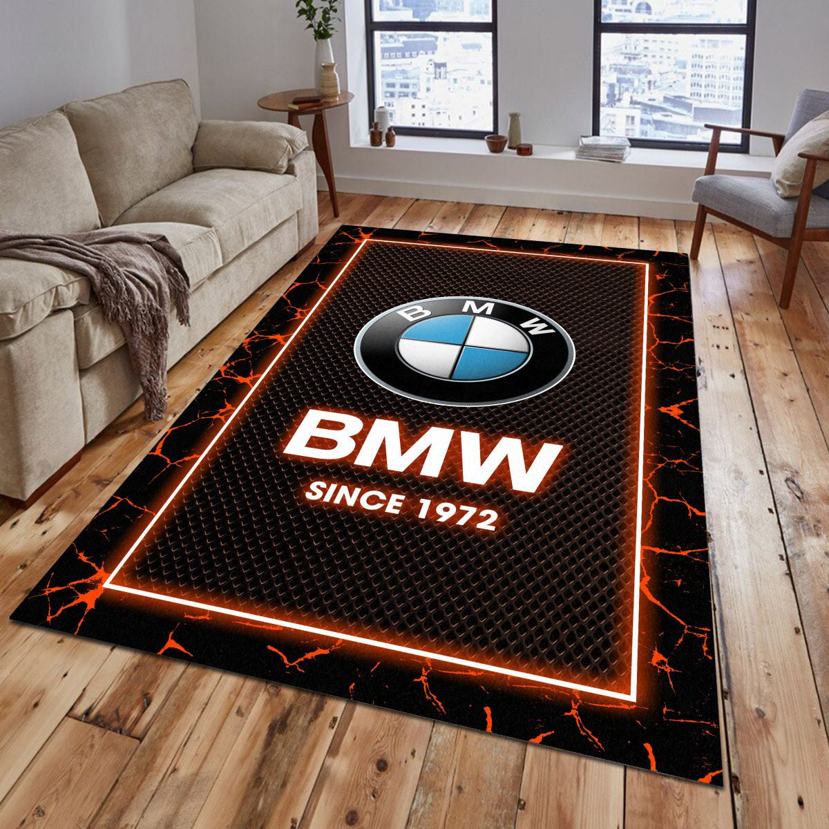 BMW Car 06 Teppich - Teppich mit Automotiv-Motiv