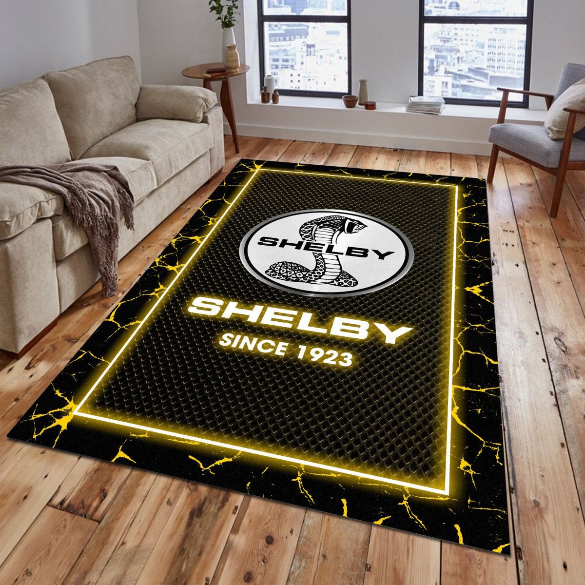 Ford Shelby 08 Teppich - Teppich mit Automotiv-Motiv