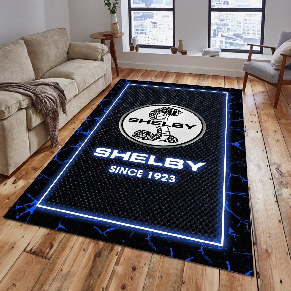 Ford Shelby 02 Teppich - Teppich mit Automotiv-Motiv