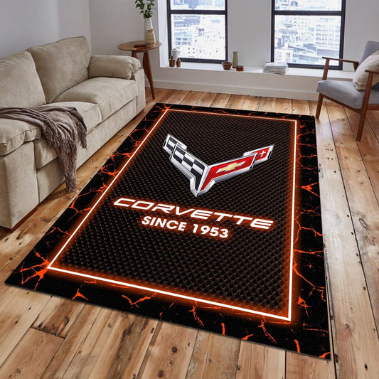 Chevrolet Corvette 07 Teppich - Teppich mit Automotiv-Motiv