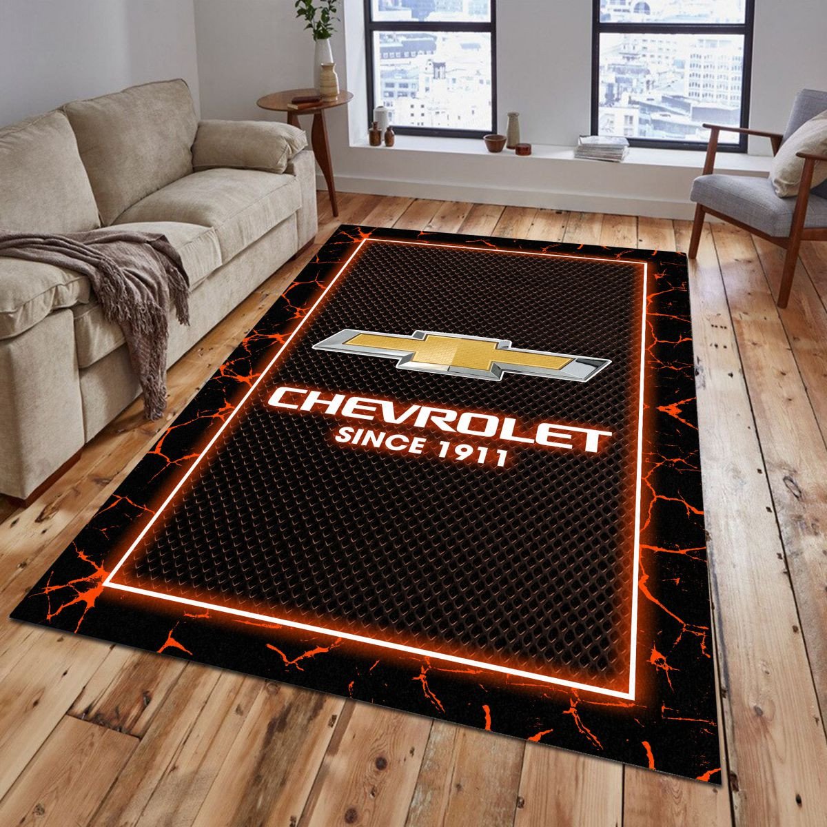 Chevrolet 07 Teppich - Teppich mit Automotiv-Motiv
