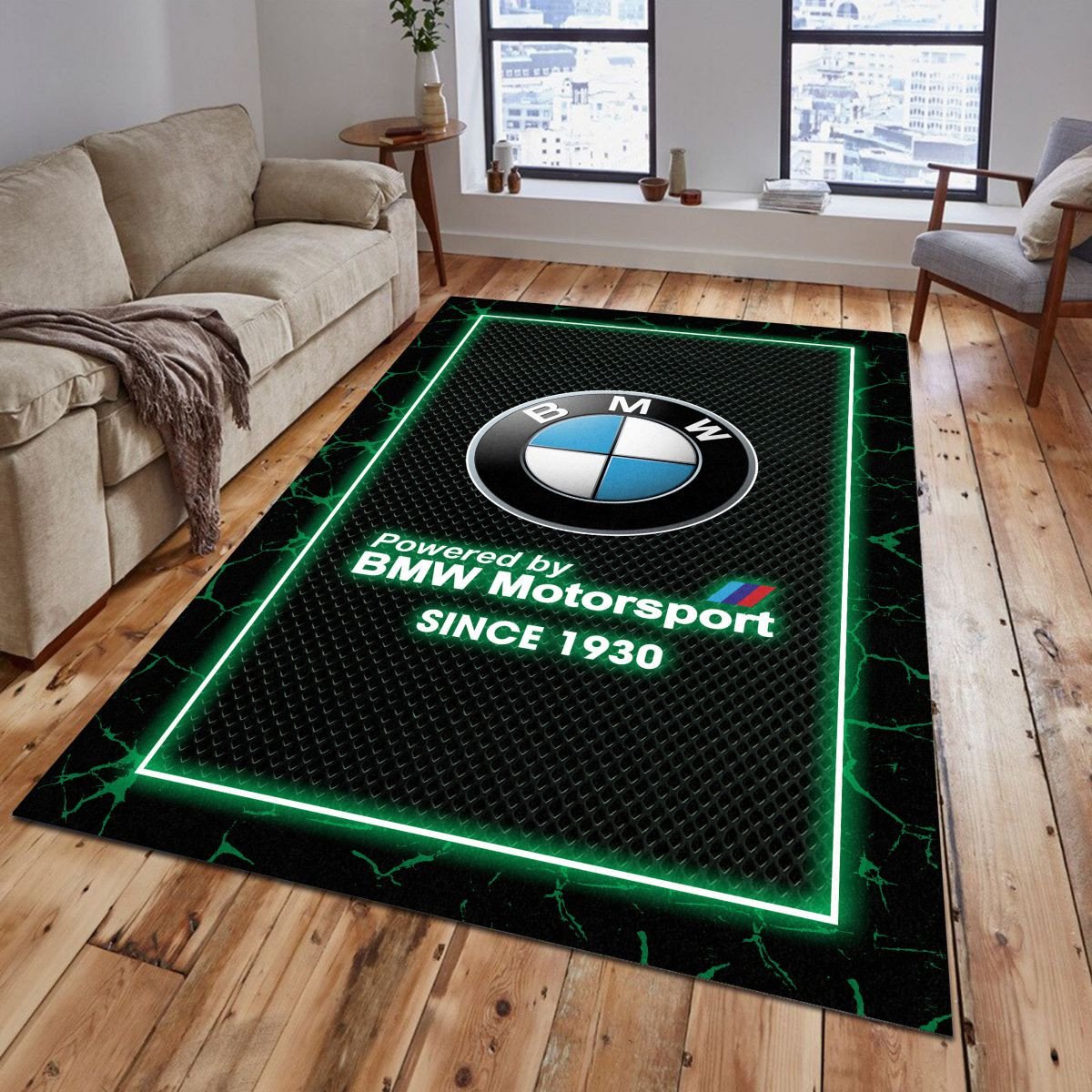 BMW Motorsport 04 Teppich - Teppich mit Automotiv-Motiv