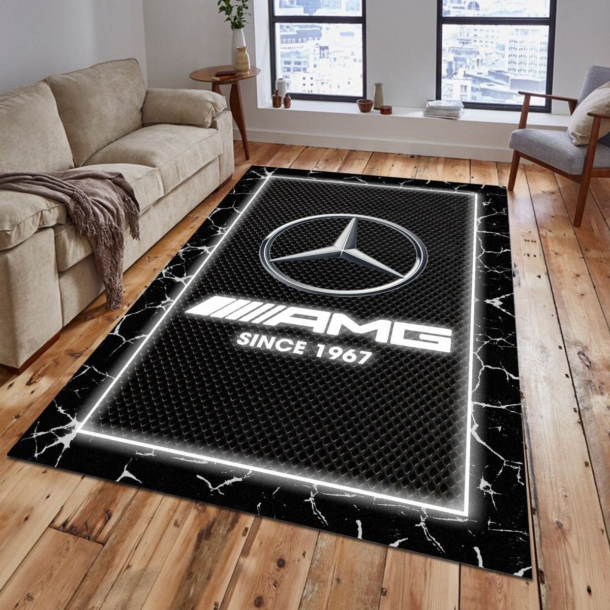 Mercedes-AMG Teppich - Teppich mit Automotiv-Motiv