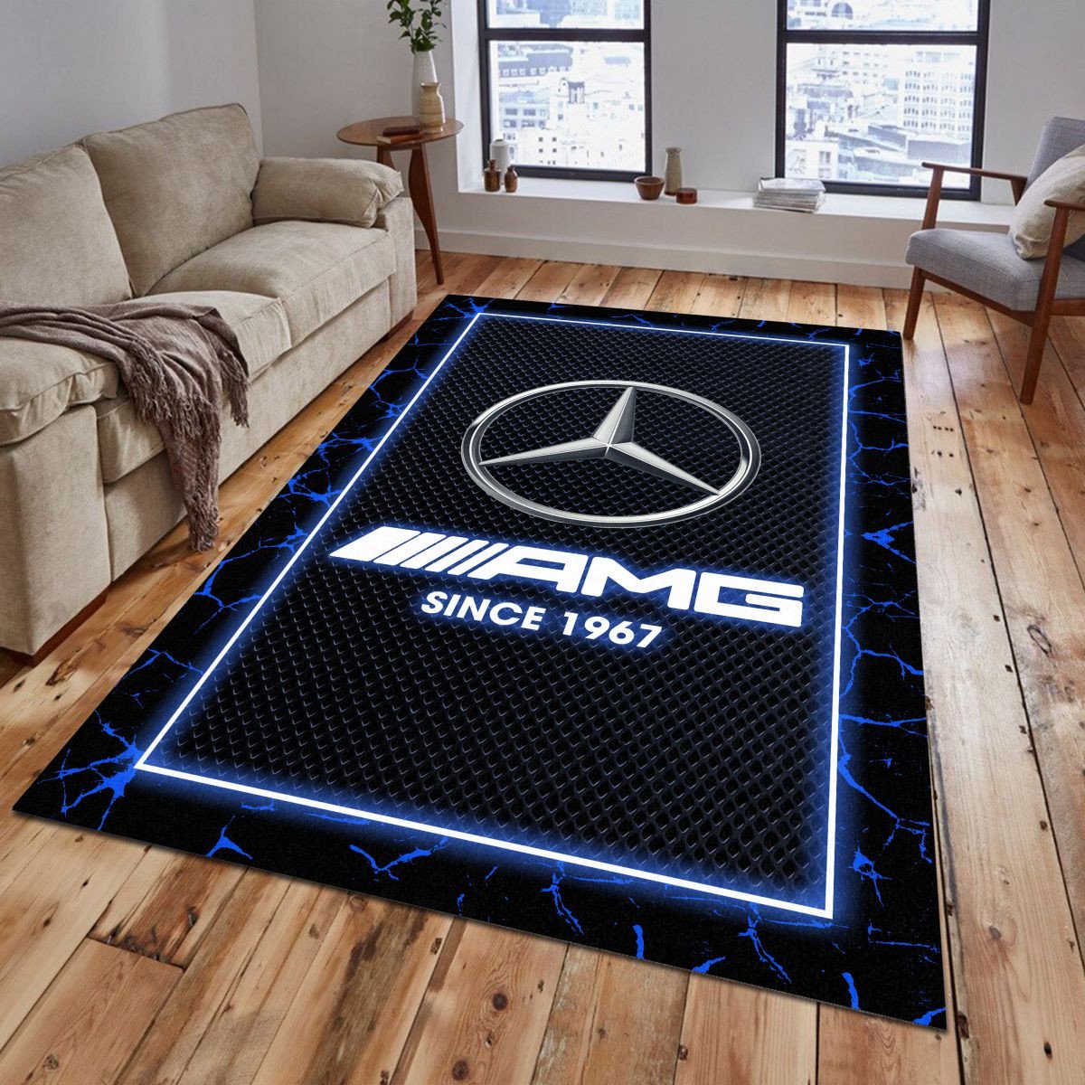 Mercedes-AMG 02 Teppich - Teppich mit Automotiv-Motiv
