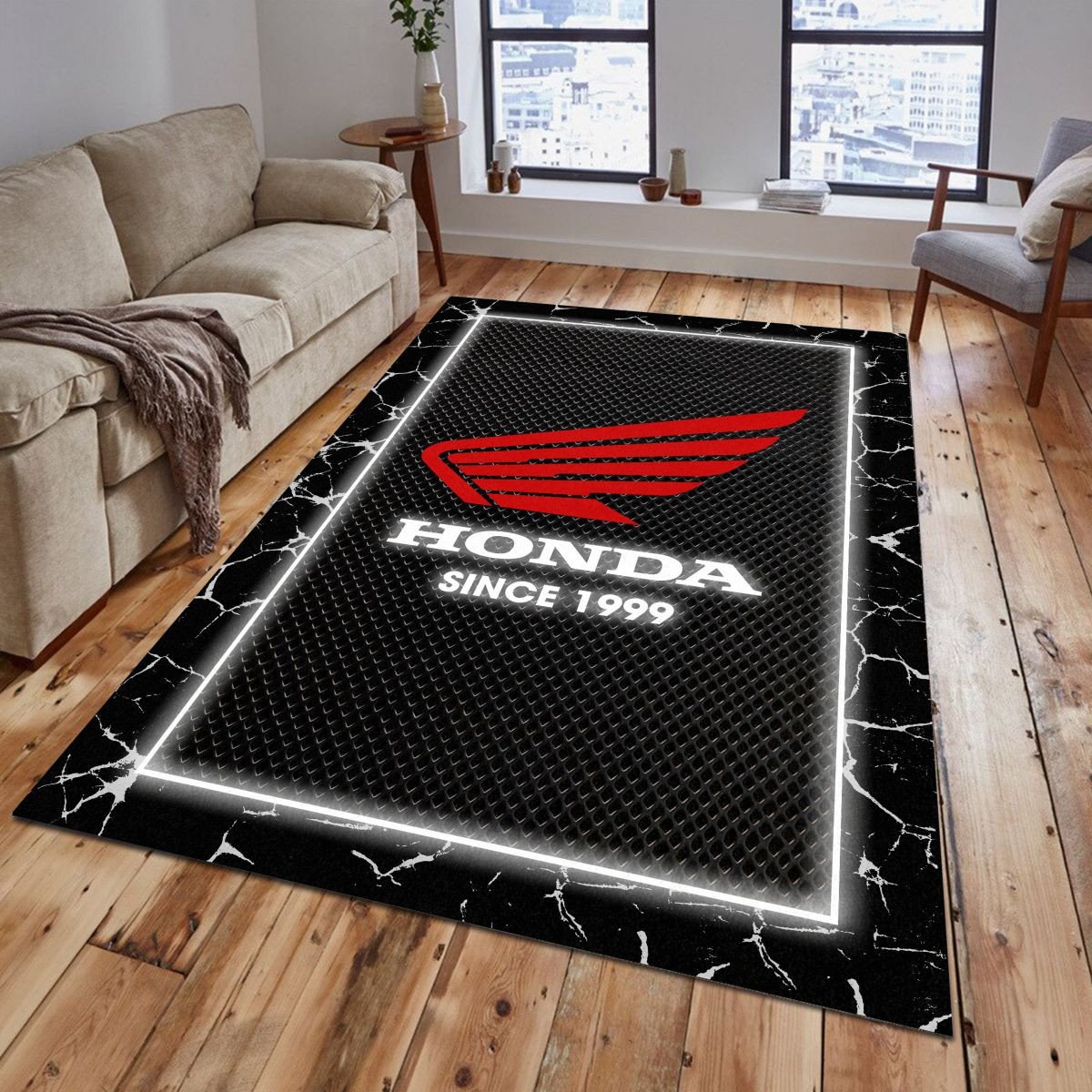 Honda Motorcycle 06 Teppich - Teppich mit Automotiv-Motiv