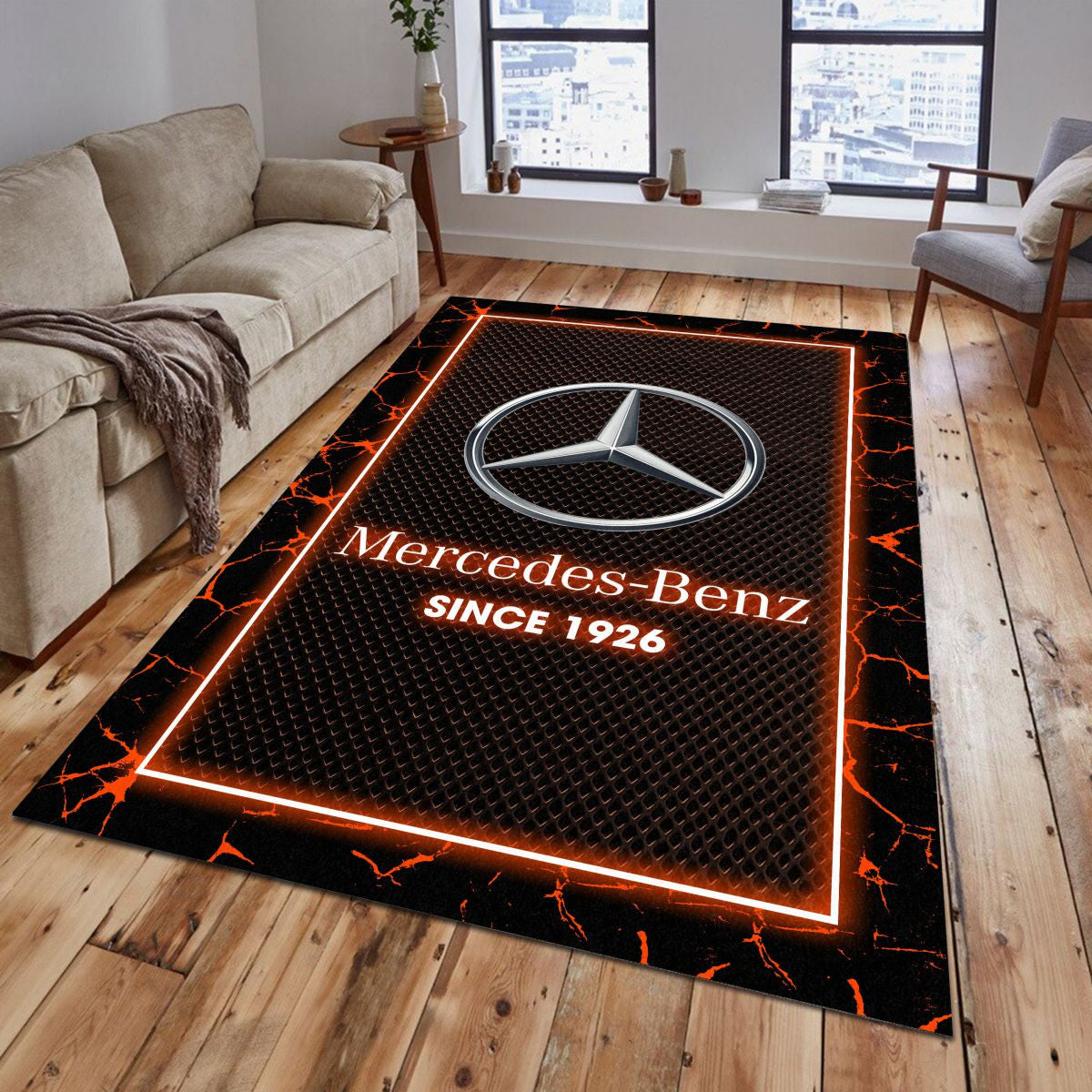 Mercedes-Benz 06 Teppich - Teppich mit Automotiv-Motiv
