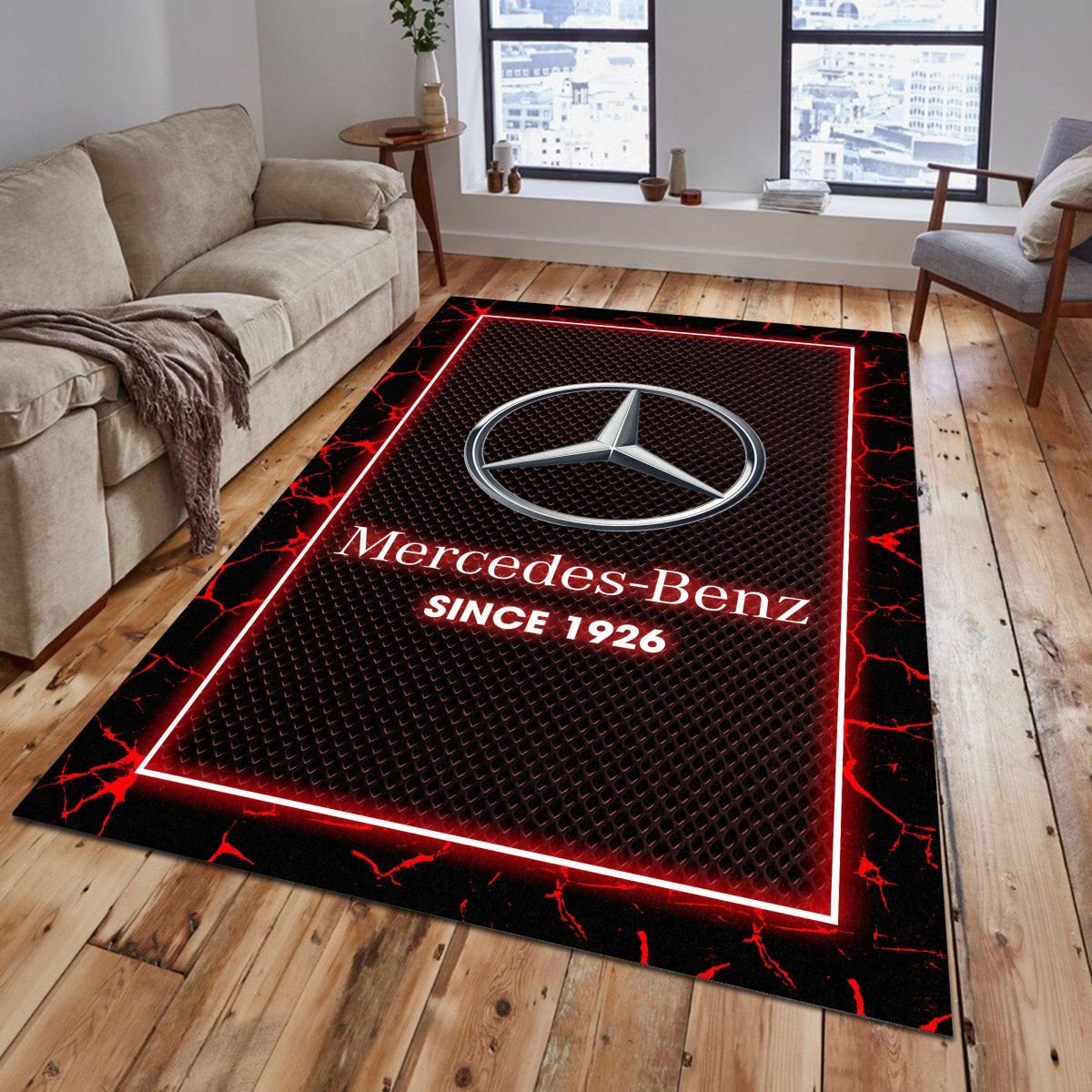 Mercedes-Benz 07 Teppich - Teppich mit Automotiv-Motiv
