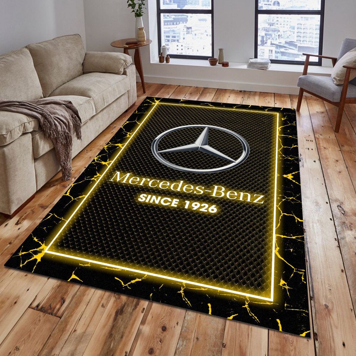 Mercedes-Benz 08 Teppich - Teppich mit Automotiv-Motiv